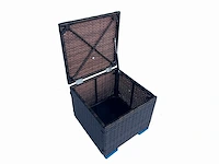 Maxxgarden 88534 kussenbox voetbank poef 40x40cm bruin 2stuks - afbeelding 4 van  4