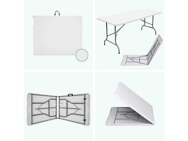 Maxxgarden 88560 vouwtafel tuintafel 152x70x74cm - 2 stuk nieuw - afbeelding 4 van  4