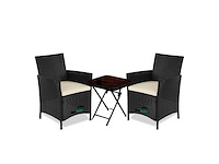 Maxxgarden 88564 tuinset rattan - 2 stoelen + tafel nieuw - afbeelding 1 van  5