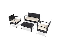 Maxxgarden 88565 loungeset rattan 4 delig - afbeelding 1 van  2