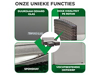 Maxxgarden 88568 loungeset rattan hoekset 4 persoon bruin - afbeelding 3 van  5