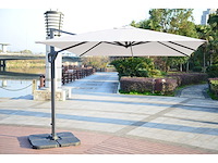 Maxxgarden 88635 zweefparasol 3x4m - creme + betonnen voet