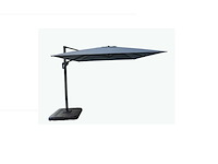 Maxxgarden 88637 parasol zweefparasol met voet 3x3m antraciet - afbeelding 1 van  2