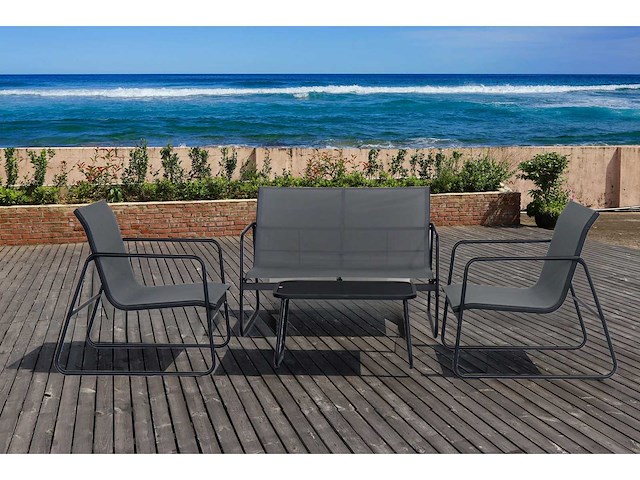 Maxxgarden 88665 loungeset 4 persoons textileen - afbeelding 2 van  2