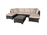 Maxxgarden 88672 loungeset 6 persoons wicker - afbeelding 1 van  2