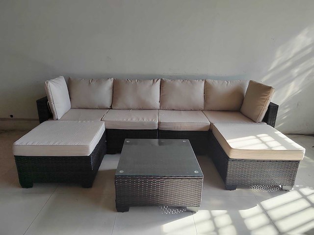 Maxxgarden 88672 loungeset 6 persoons wicker - afbeelding 2 van  2