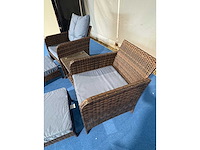 Maxxgarden 88679 tuinset 2 stoelen met poef en bijzettafel - afbeelding 4 van  4