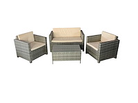 Maxxgarden 88689 loungeset 4 persoons wicker - afbeelding 1 van  1