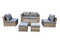 Maxxgarden 88703 loungeset 6 persoons wicker - afbeelding 1 van  1