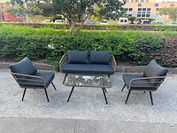 Maxxgarden 88706 loungeset 4 persoons wicker - afbeelding 1 van  2