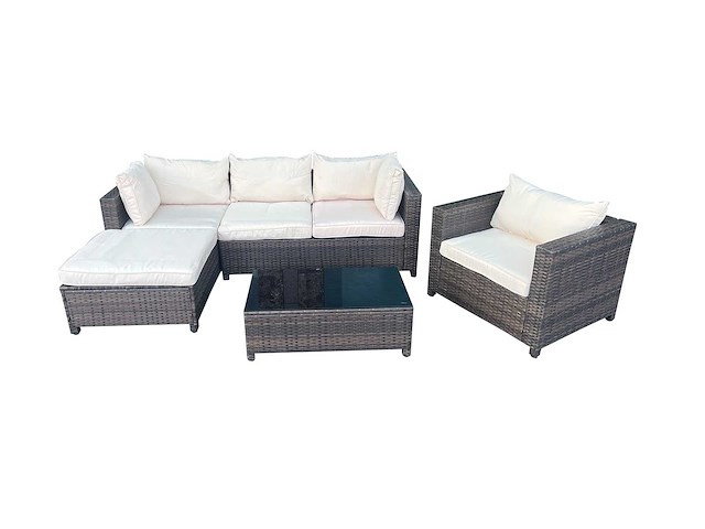 Maxxgarden 88717 loungeset wicker 5 persoons - afbeelding 1 van  1
