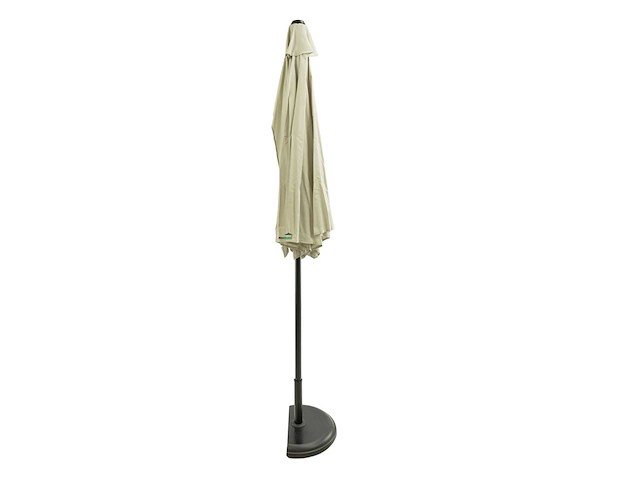 Maxxgarden balkonparasol 20888 - aluminium parasol - halfrond - ø 250 cm (lichtgrijs) - afbeelding 1 van  3