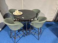 Maxxgarden hoge alu tafel met hoogwaardige krukken - afbeelding 1 van  2