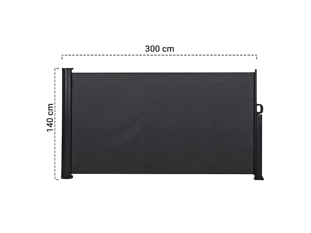 Maxxgarden oprolbaar windscherm 21944 - 300 x 140cm-2st - afbeelding 2 van  4
