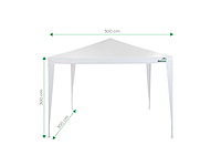 Maxxgarden partytent 3x3m wit - 2 stuks - afbeelding 2 van  3