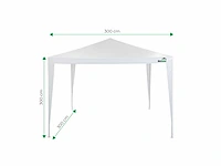 Maxxgarden partytent 3x3m wit - 2 stuks - afbeelding 2 van  3