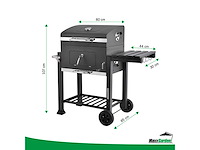 Maxxgarden smoker - houtskoolbarbecue - 118cm - zwart - afbeelding 7 van  7