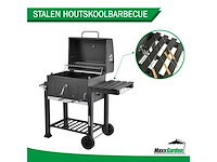 Maxxgarden smoker - houtskoolbarbecue - 118cm - zwart - afbeelding 4 van  7