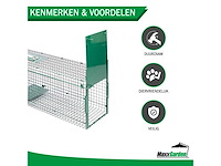Maxxgarden vangkooi - rattenval opvouwbaar 100x25x28cm - afbeelding 2 van  5