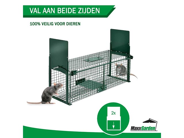 Maxxgarden vangkooi - rattenval opvouwbaar 100x25x28cm - afbeelding 4 van  6