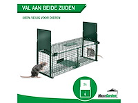 Maxxgarden vangkooi - rattenval opvouwbaar 100x25x28cm - afbeelding 4 van  6