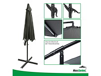 Maxxgarden zweefparasol 21278- ø300 cm - frame royal grey - antraciet - afbeelding 5 van  6