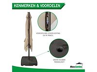 Maxxgarden zweefparasol 300cm met led nieuw - afbeelding 3 van  4