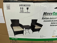 Maxxgarden/maxxtools rattan tuinset 3-delig - afbeelding 1 van  3