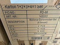 Maxxgarden/maxxtools rattan tuinset 3-delig - afbeelding 2 van  3