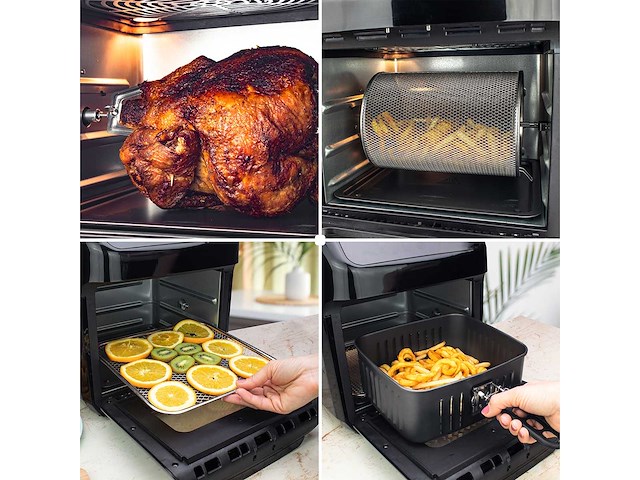 Maxxhome - airfryer hetelucht friteuse - xxl 1600 watt - afbeelding 5 van  7