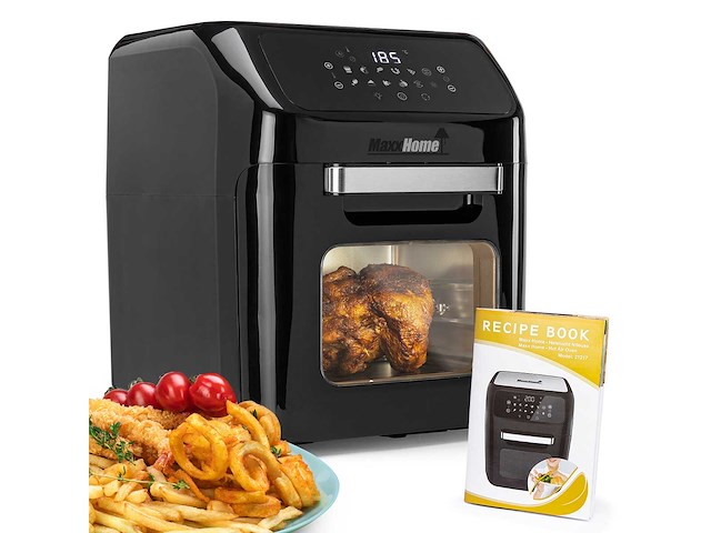 Maxxhome - airfryer hetelucht friteuse - xxl 1600 watt - afbeelding 1 van  7