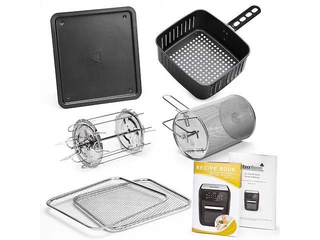 Maxxhome - airfryer hetelucht friteuse - xxl 1600 watt - afbeelding 2 van  7