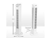 Maxxhome 20769 ventilator zwenkend 45 watt - afbeelding 2 van  4