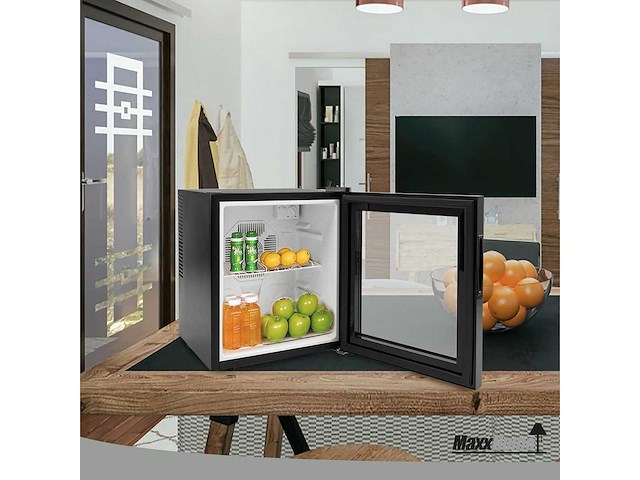 Maxxhome 20989 mini koelkast - 42 liter - glazen deur - zwart - afbeelding 5 van  6