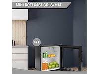 Maxxhome 20989 mini koelkast - 42 liter - glazen deur - zwart - afbeelding 4 van  6