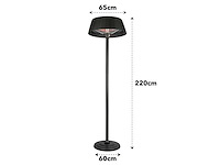 Maxxhome 21015 electrische design terrasverwarmer 2000w 218cm - afbeelding 2 van  5