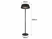 Maxxhome 21015 electrische design terrasverwarmer 2000w 218cm - afbeelding 2 van  5