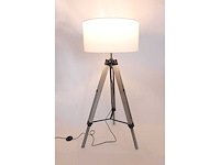 Maxxhome 21773 vloerlamp 145cm incl stoffen kap nieuw - afbeelding 1 van  6