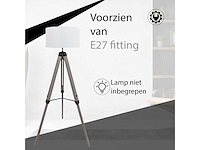 Maxxhome 21773 vloerlamp 145cm incl stoffen kap nieuw - afbeelding 2 van  6