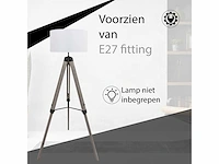Maxxhome 21773 vloerlamp 145cm incl stoffen kap nieuw - afbeelding 3 van  6