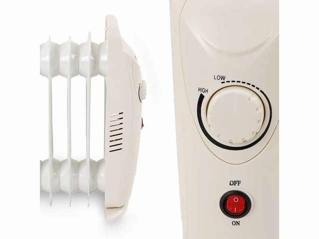 Maxxhome 21776 olieradiator met regelbare thermostaat - 500w 2 stuks - afbeelding 2 van  3