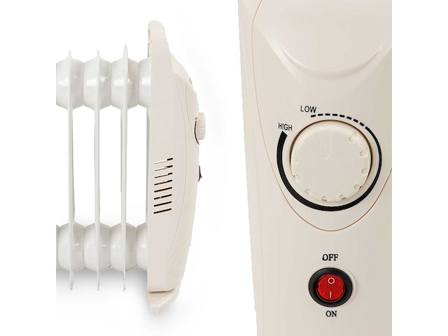 Maxxhome 21776 olieradiator met regelbare thermostaat - 500w 2 stuks - afbeelding 2 van  2