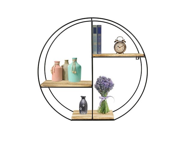 Maxxhome 22087 wandrek industrieel - metaal - 55x55x11 cm 2 stuks - afbeelding 1 van  1