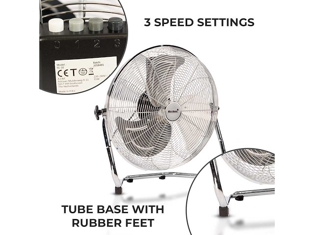 Maxxhome ff-45 - 20770 - vloerventilator 100 w - afbeelding 3 van  5