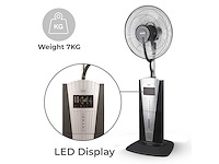Maxxhome ft40 statiefventilator 20779 - ventilator met mist - 3in1 - 80 watt - afbeelding 2 van  7