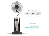 Maxxhome ft40 statiefventilator 20779 - ventilator met mist - 3in1 - 80 watt - afbeelding 6 van  7