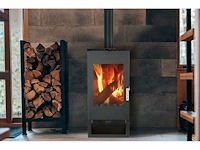 Maxxhome moderne houtkachel - 7,5 kw - 40x47x97cm - geschikt voor ruimtes tot 120 m³ - zwart - afbeelding 2 van  2