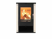 Maxxhome moderne houtkachel - 9 kw - 57x47x93cm - geschikt voor ruimtes tot 200 m³ - champagne - afbeelding 1 van  3