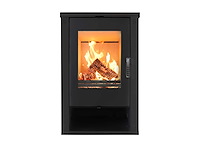 Maxxhome moderne houtkachel - 9 kw - 57x47x93cm - geschikt voor ruimtes tot 200 m³ - zwart - afbeelding 1 van  3