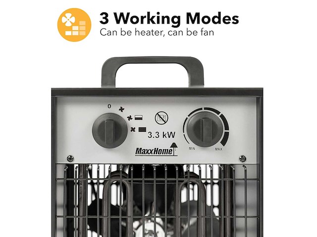 Maxxhome werkplaatskachel - ventilator kachel 3300 w - afbeelding 4 van  5